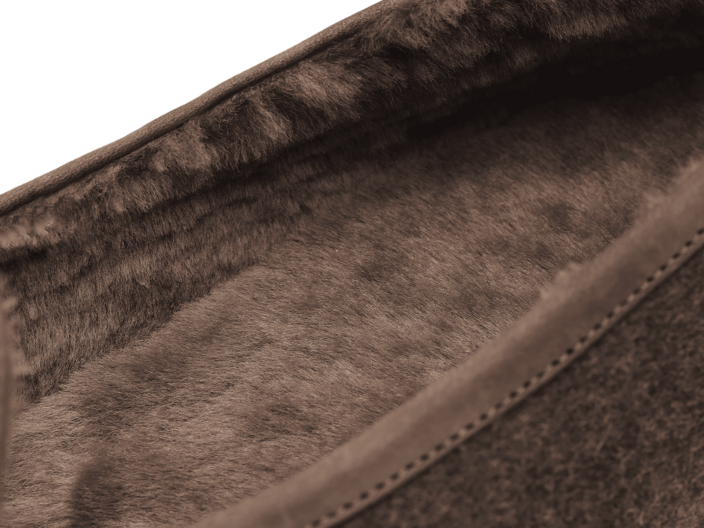 Stride Loafers in Grisaille Flannel with Shearling Lining