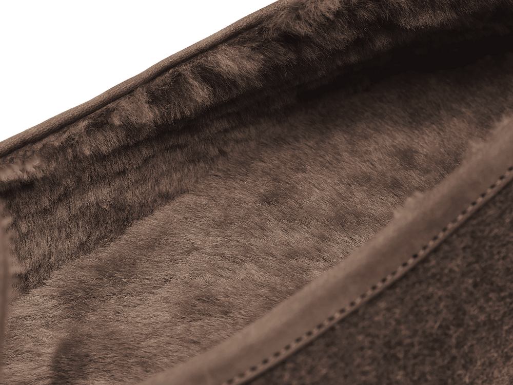 Stride Loafers in Grisaille Flannel with Shearling Lining