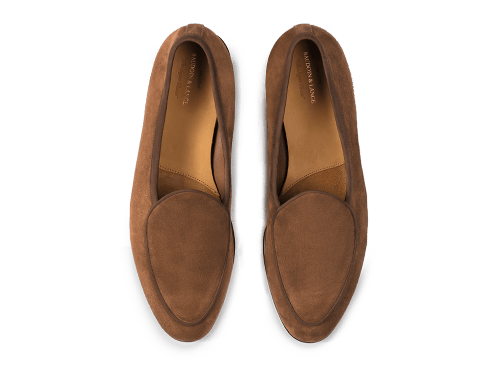 Sagan Classic Loafers in Moyen Brown Asteria Suede