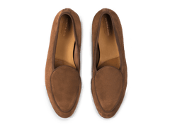 Sagan Classic Loafers in Moyen Brown Asteria Suede