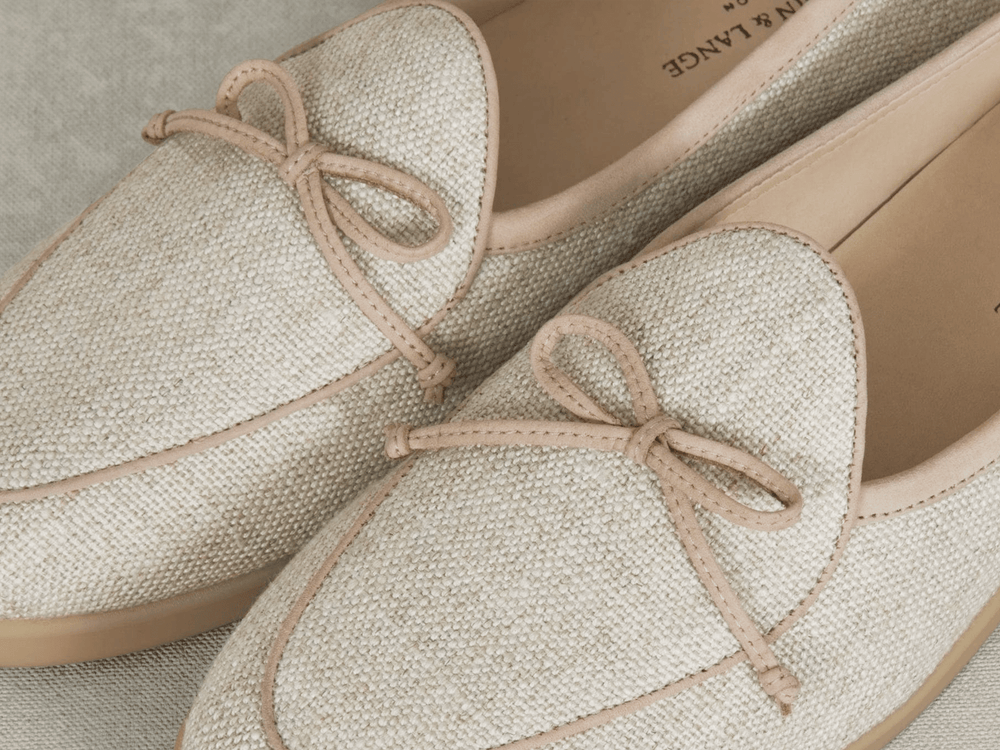 Stride String Loafers in Linen Merlinen