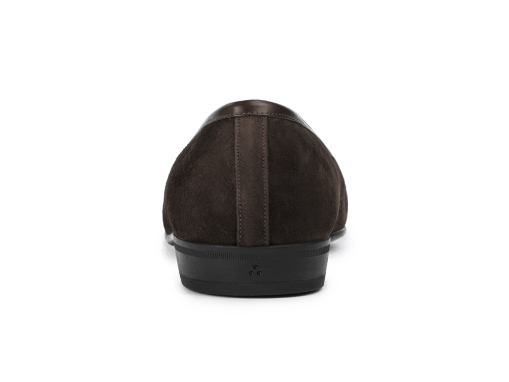 Sagan Rubber Loafers in Lusitanias Dark Brown Asteria Suede
