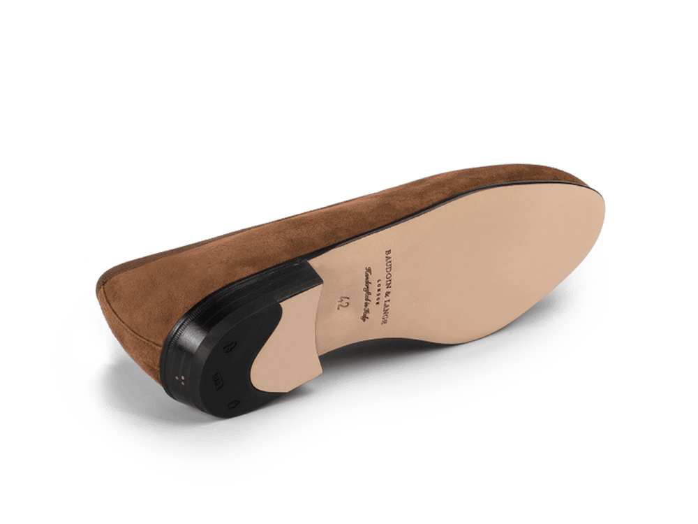 Sagan Classic Tassel Loafers in Moyen Brown Asteria Suede