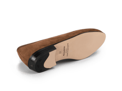 Sagan Classic Tassel Loafers in Moyen Brown Asteria Suede