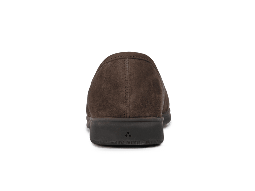 Stride Loafers in Deep Taupe Suede Dark Sole