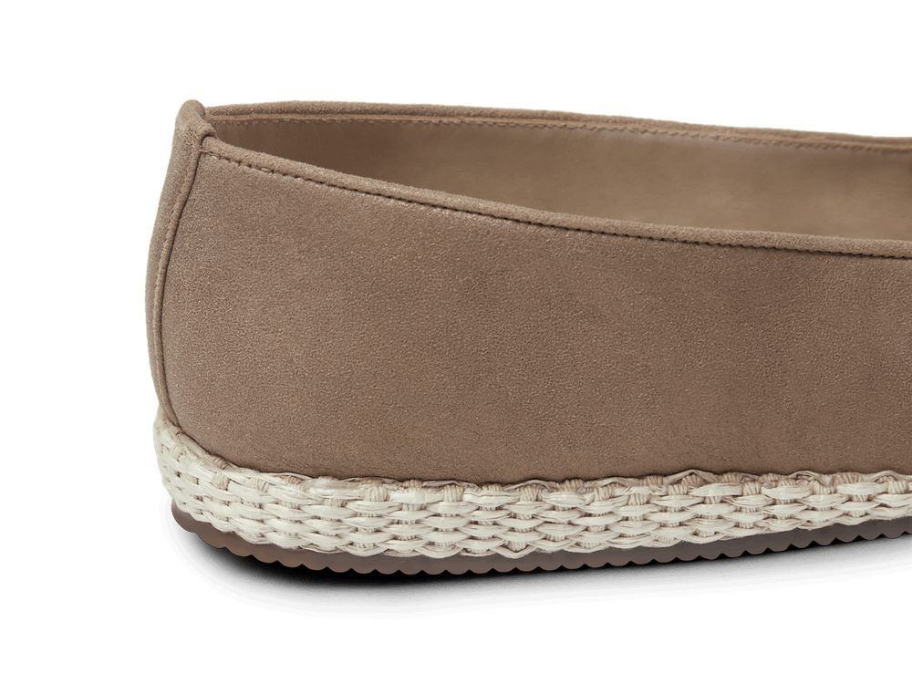 Calvi Tassel Espadrilles in Golden Sand Luxe Suede