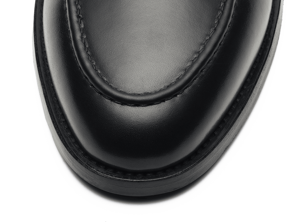 Berkeley Penny Loafers in Black Calf