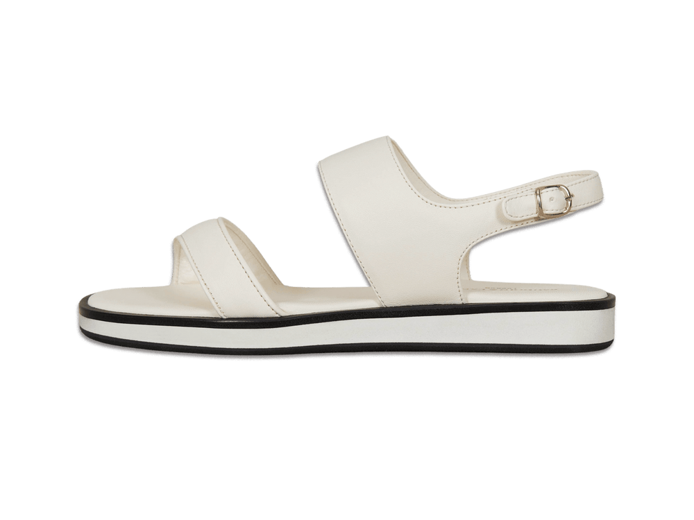 Nuage Sandal in Blanc Casse Nappa