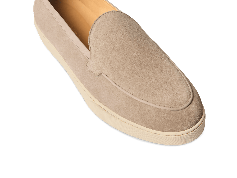 Pace Trainers in Sandy Grey Suede