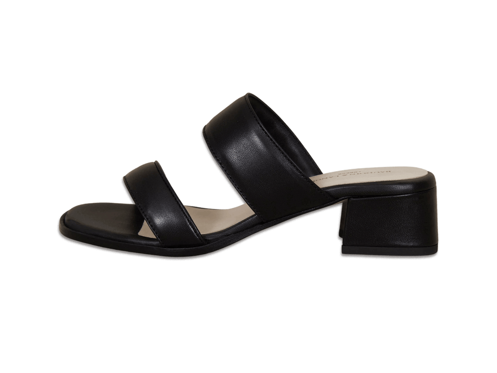 Plume Hi Sandal in Black Nappa