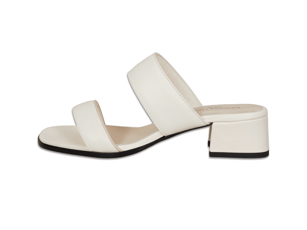 Plume Hi Sandal in Blanc Cassé Nappa