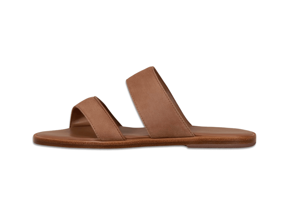 Plume Sandal in Alezan Luxe Suede and Nappa