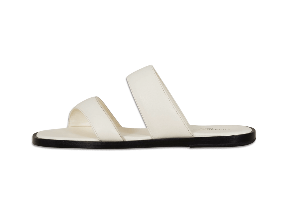 Plume Sandal in Blanc Cassè Nappa