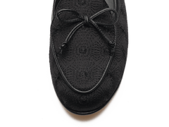 Sagan Embroidered Loafers in Black Stellar