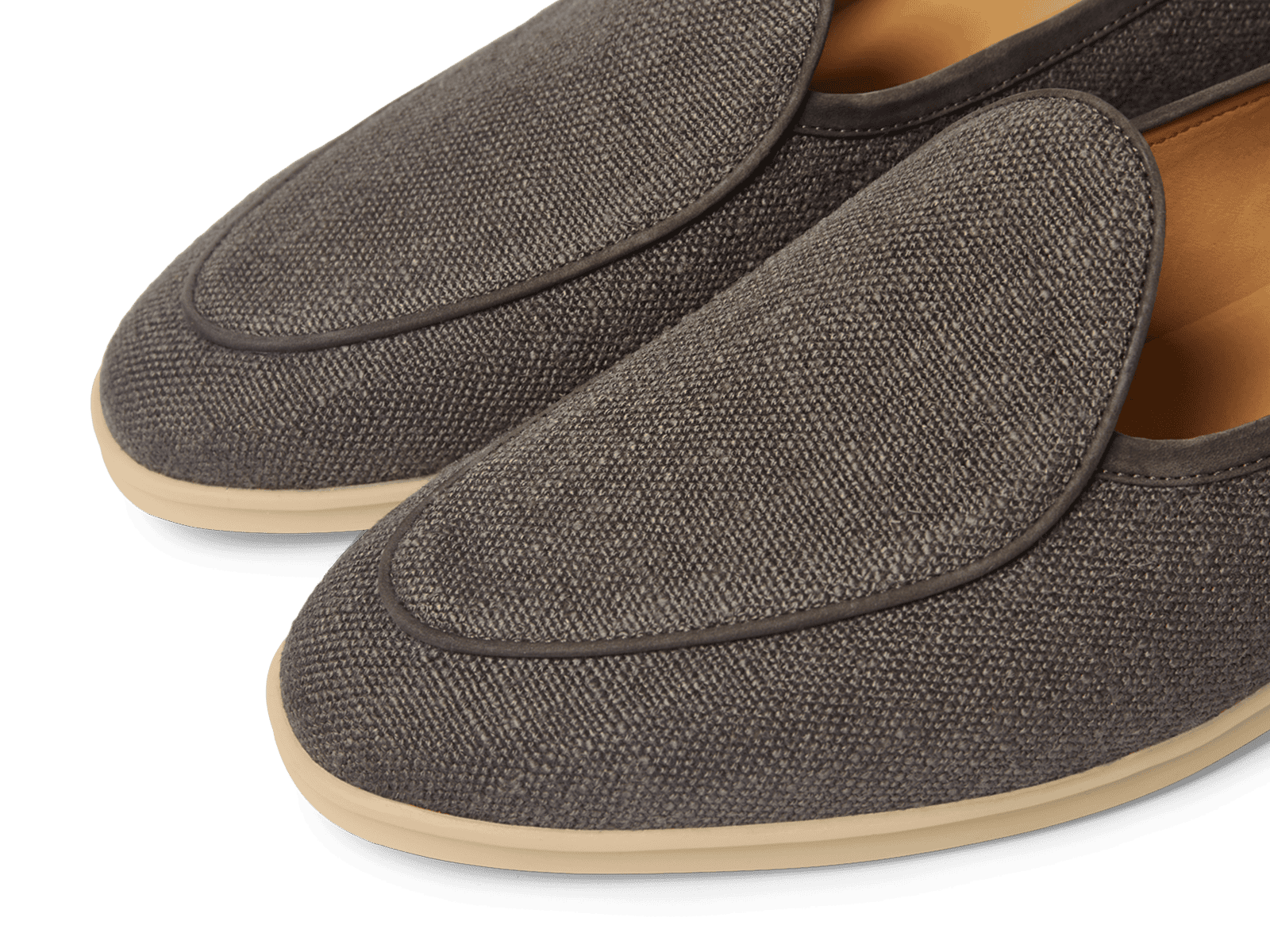 Stride Loafers in Fiji Grey Merlinen with Natural Sole