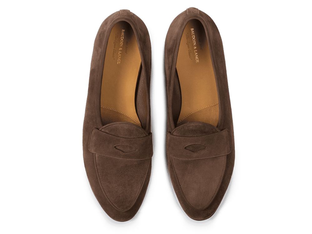 サガン・クラシック・イチョウ・ローファー(ディープトープ・アステリア・スエード/ラバーソール