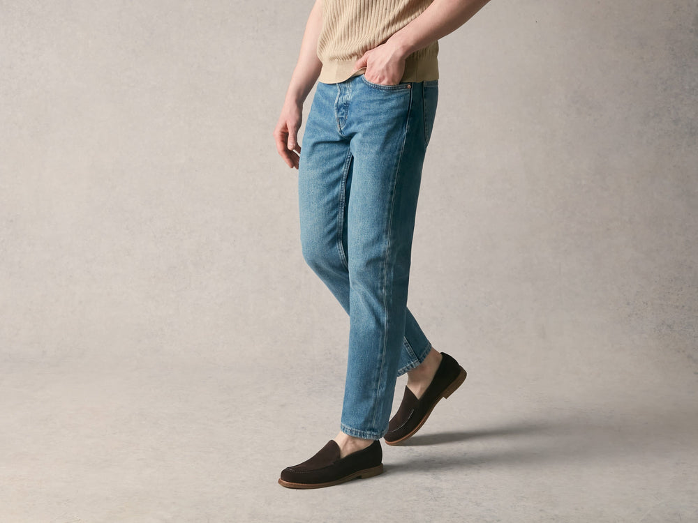 Antibes Loafers in Moka Brown Luxe Suede