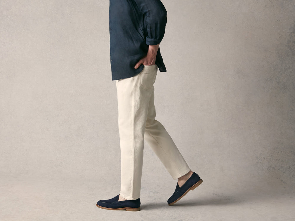 Antibes Loafers in Marina Navy Luxe Suede