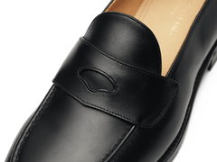 Berkeley Penny Loafers in Black Calf