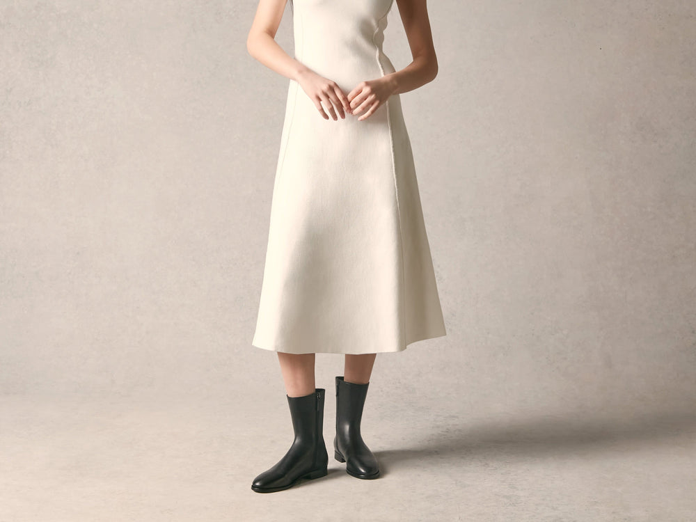 Élan City Boots in Black Leather