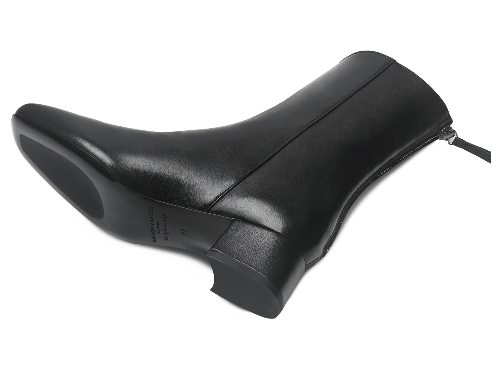 Debbie Boots in Black Nappa