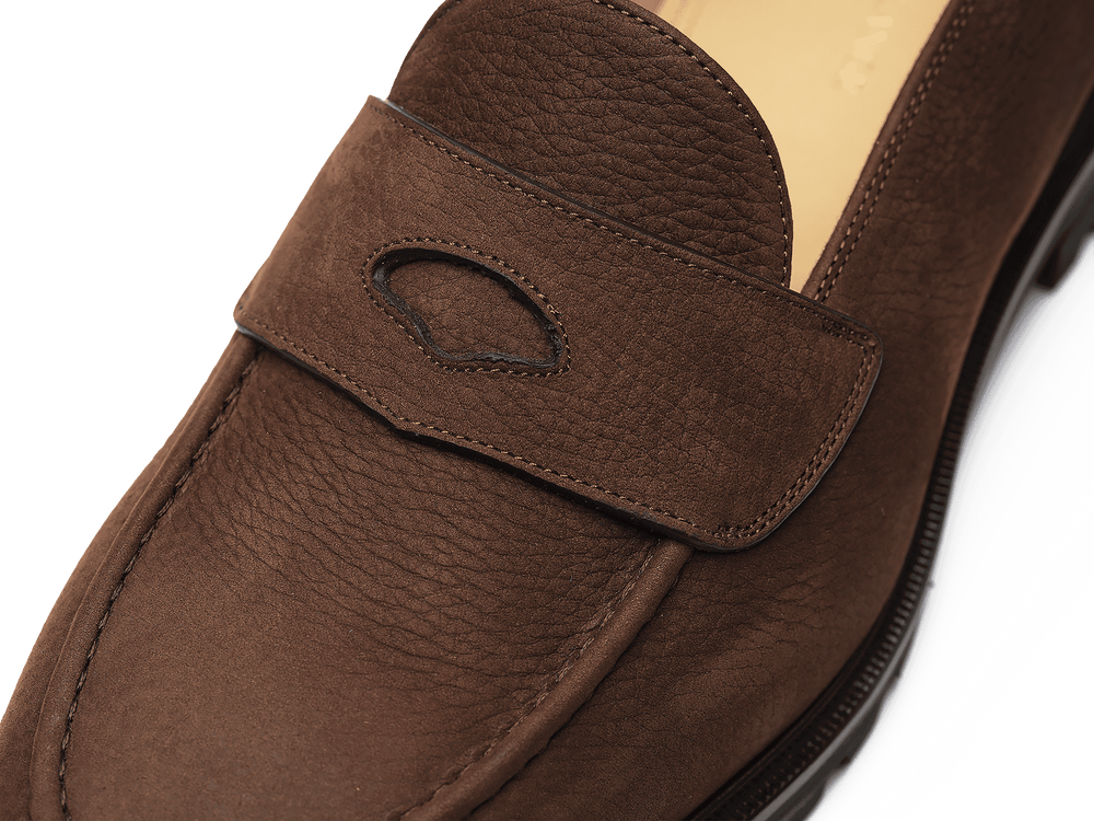 Pall Mall Loafers in Ebony Brown Nubuck