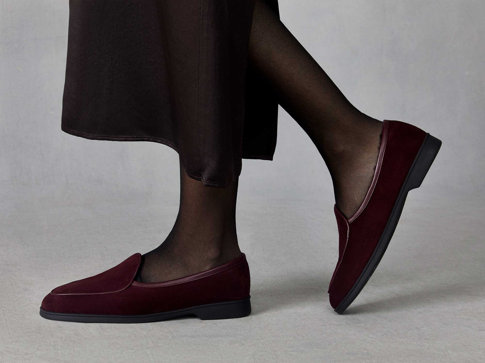 Stride Loafers in Sultan Suede with Shearling Lining
