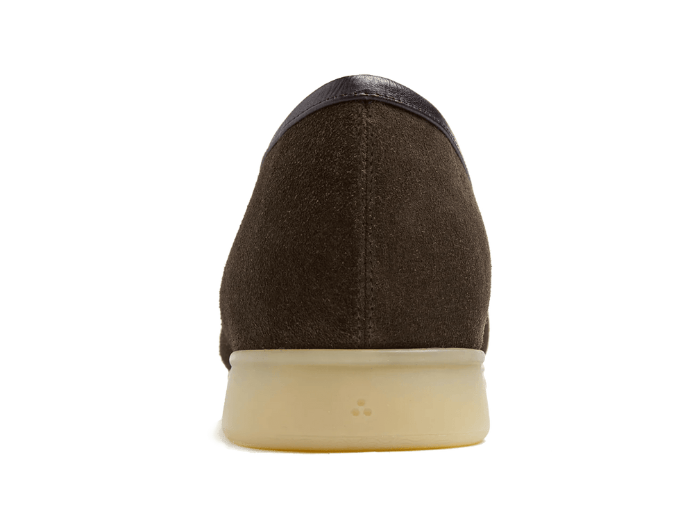 Stride Loafers in Dark Brown Glove Suede Natural Sole