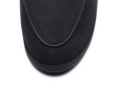Stride Loafers in Midnight Navy Haptic Suede with Dark Sole