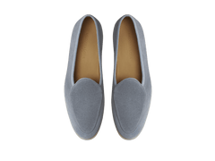 Stride Loafers in Thunder Blue Glove Suede Natural Sole