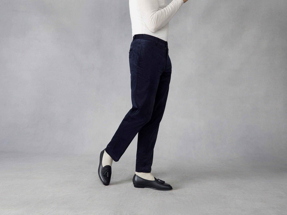 Sagan Rubber Tassel Loafers in Black Drape Calf