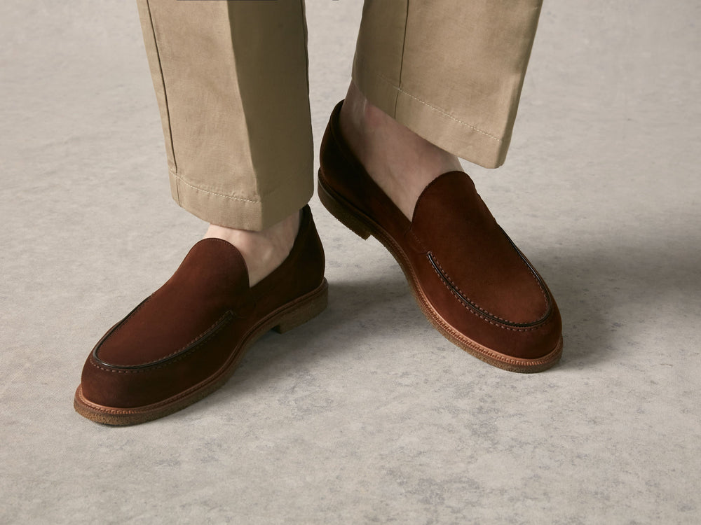 Antibes Loafers in Criollo Brown Luxe Suede