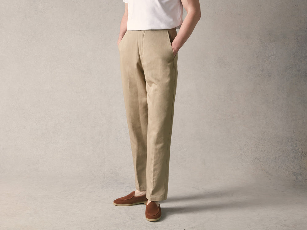 Stride Loafers in Cork Brown Glove Suede with Natural Sole
