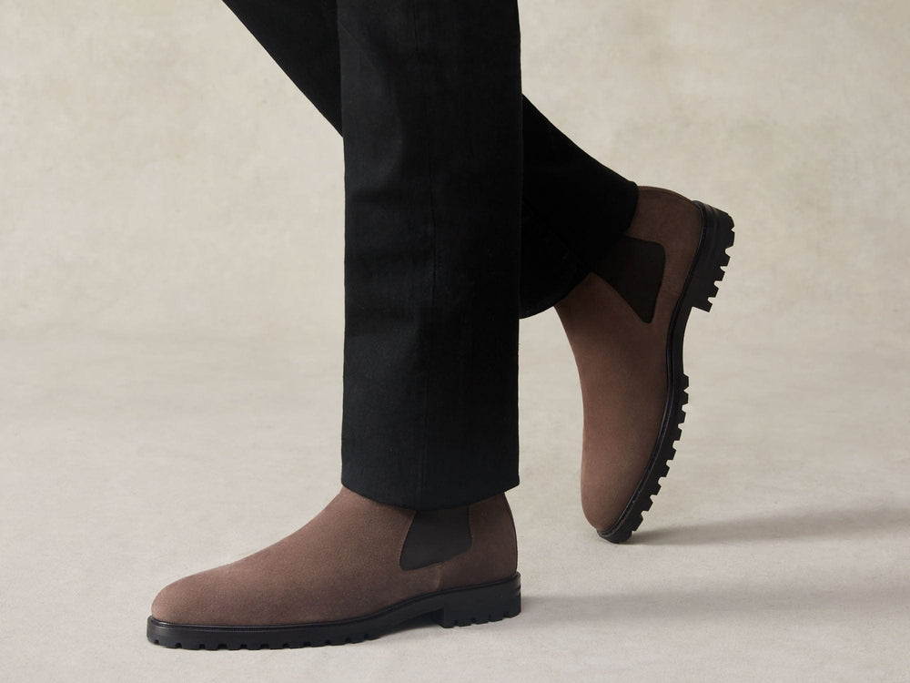 Ribot Boots in Deep Taupe Shield Suede
