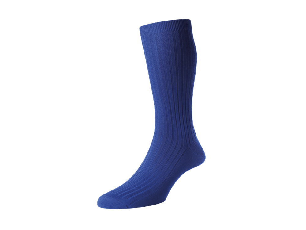 Cotton Socks in Ultramarine Blue