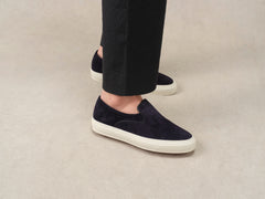 Beat Trainer in Midnight Navy Suede Natural Sole