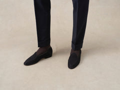 Sagan Classic Loafers in Midnight Navy Asteria Suede