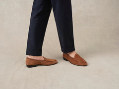 Sagan Classic Loafers in Moyen Brown Asteria Suede