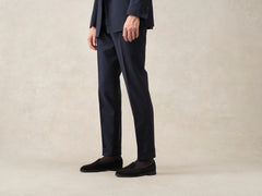 Stride Loafers in Black Glove Suede Dark Sole