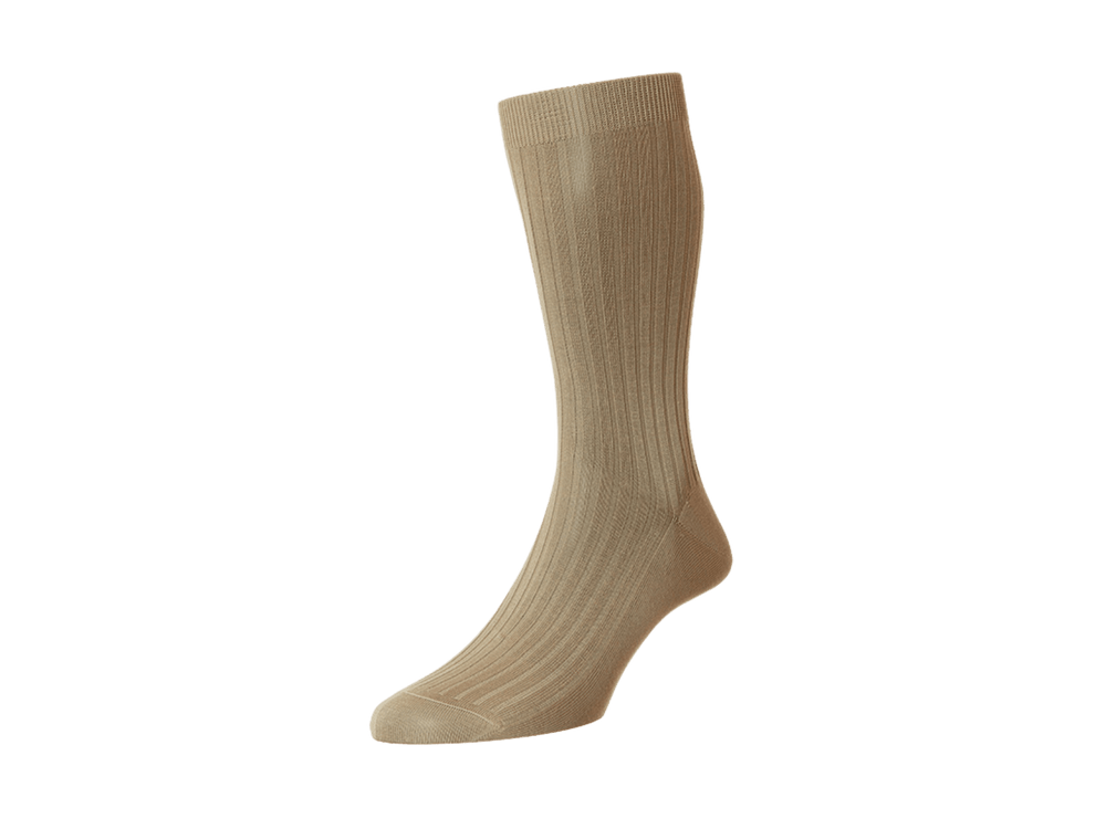 Cotton Socks in Light Khaki