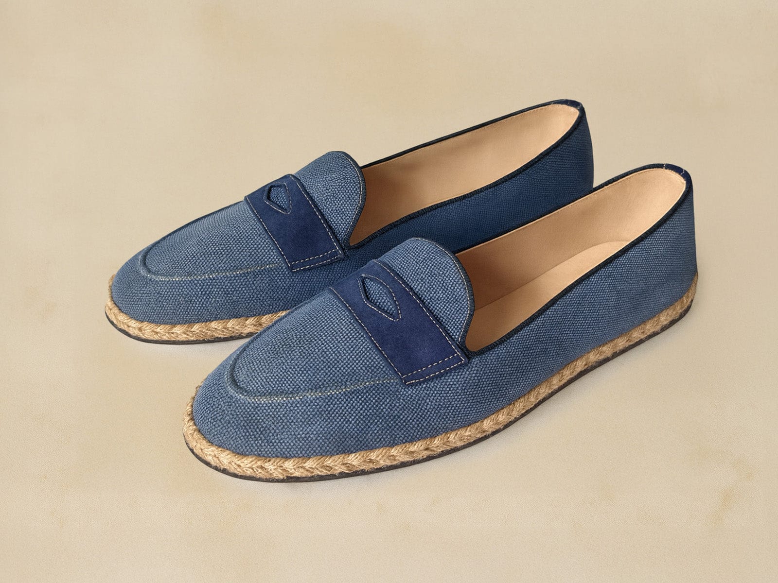Calvi Ginkgo Slippers in Denim