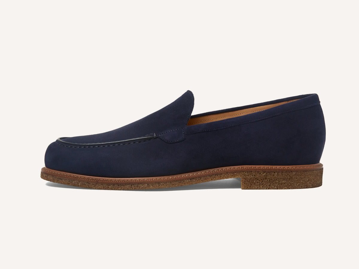Antibes Loafers in Marina Navy Luxe Suede