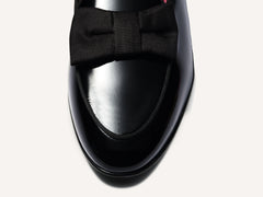 Sagan Opera Bow in Black Patent and Gros Grain