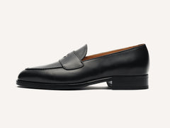 Berkeley Penny Loafers in Black Calf