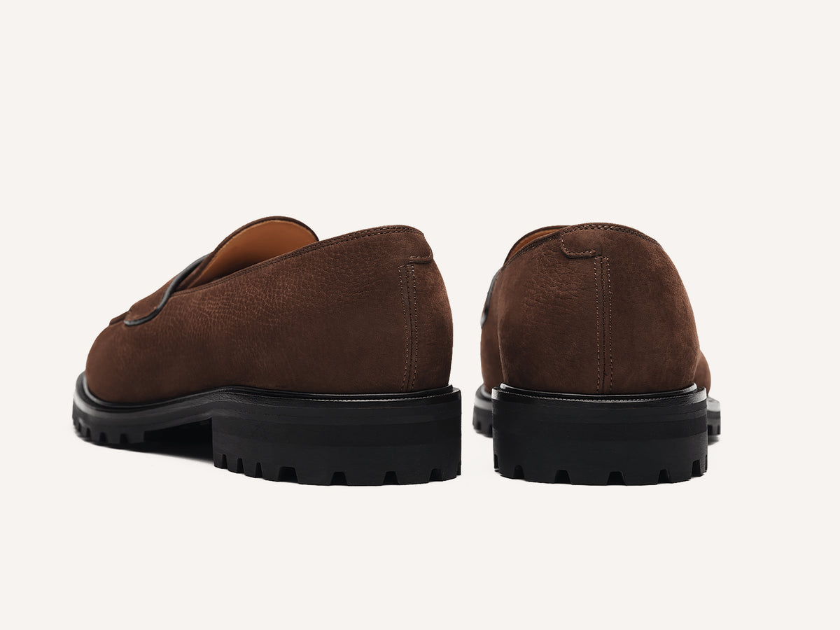 Pall Mall Loafers in Ebony Brown Nubuck