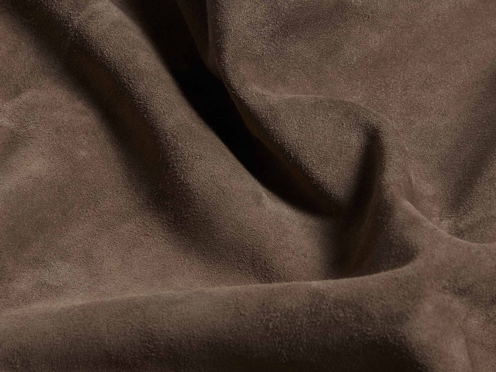 Stride Loafers in Fiji Taupe Glove Suede with Natural Sole