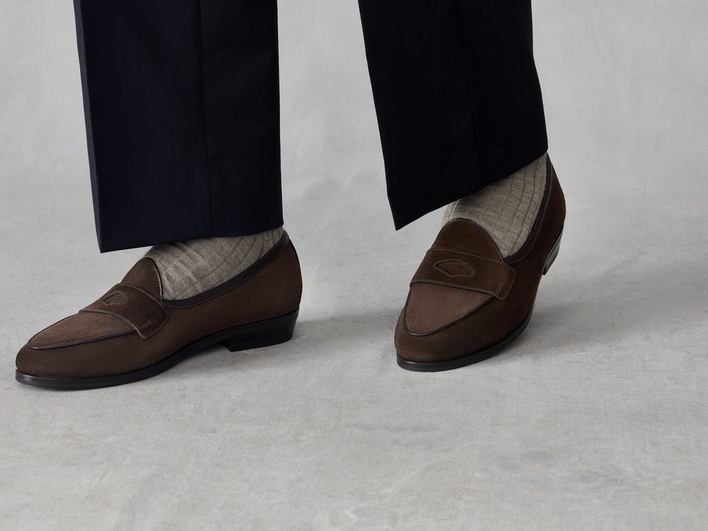 Sagan Ivy in Dark Brown Glove Suede