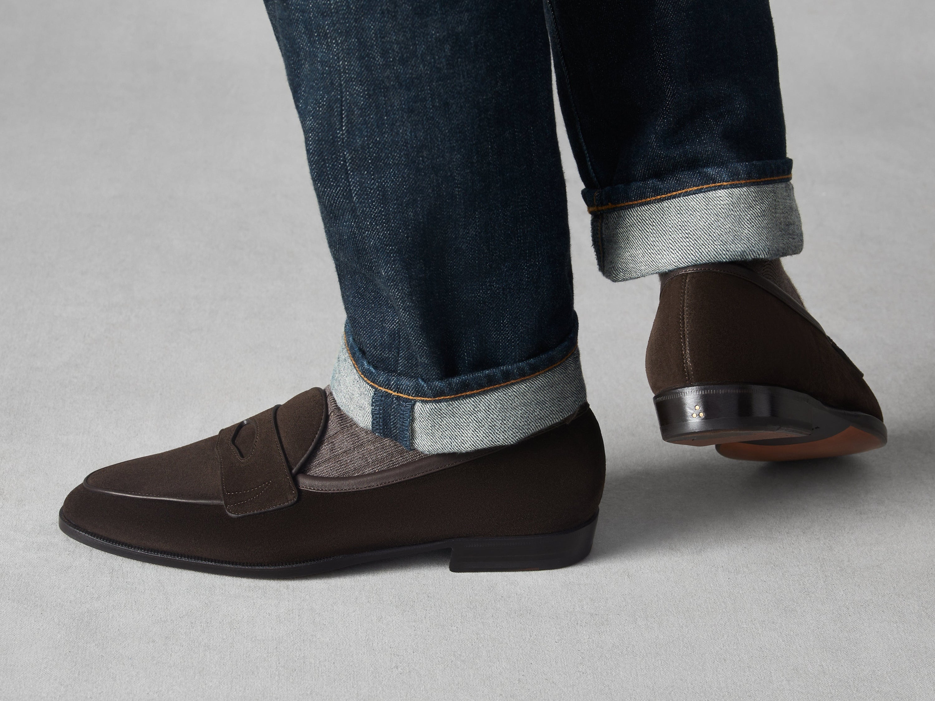 Fenelon in Dark Brown Noble Suede
