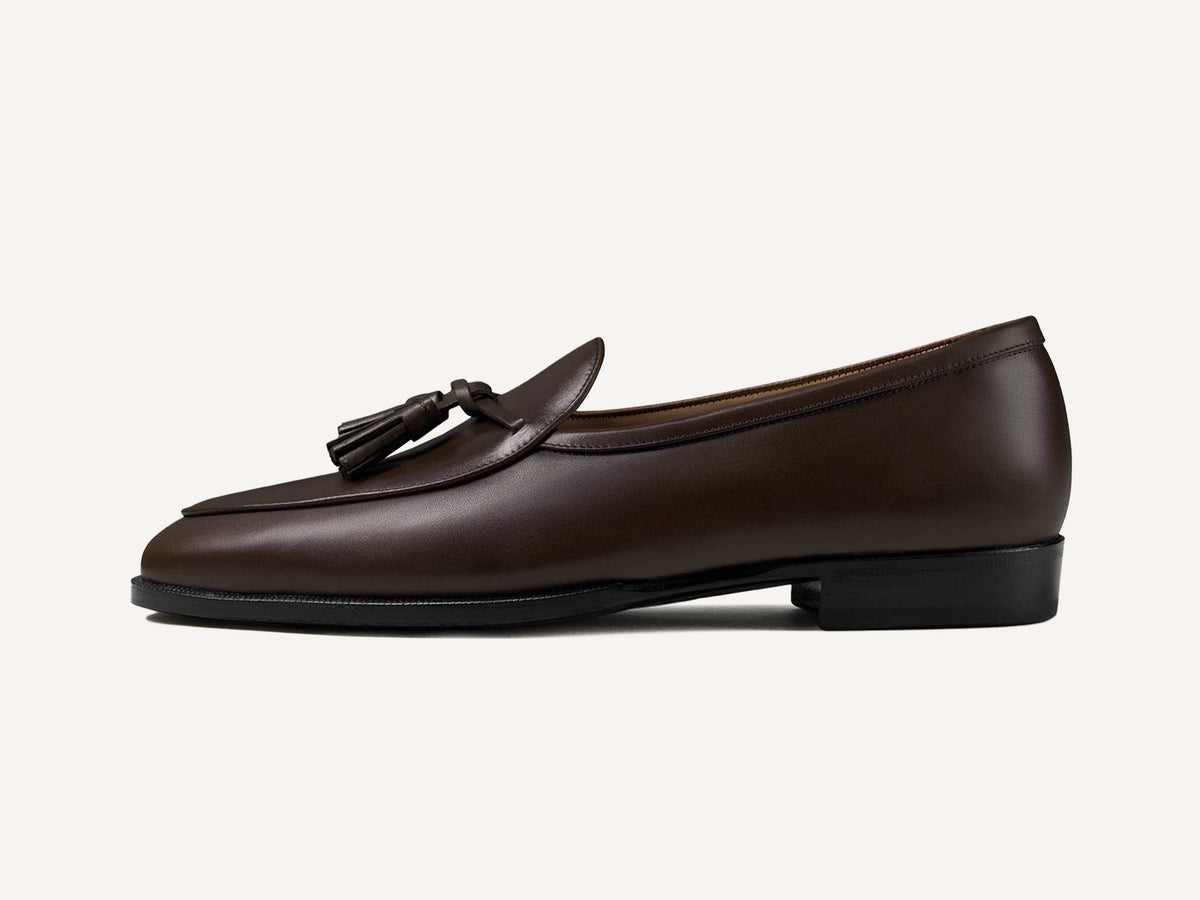 Grand Conti Tassel Loafers in Dark Brown Noble Calf