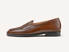 Grand Fleurus Penny Loafers in Tawny Noble Calf
